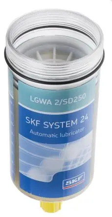 Produktfoto 1 von SKF SKF LGWA 2 Mineralöl Fett Gelb, Braun -30 °C bis 140 °C, Patrone 250 ml