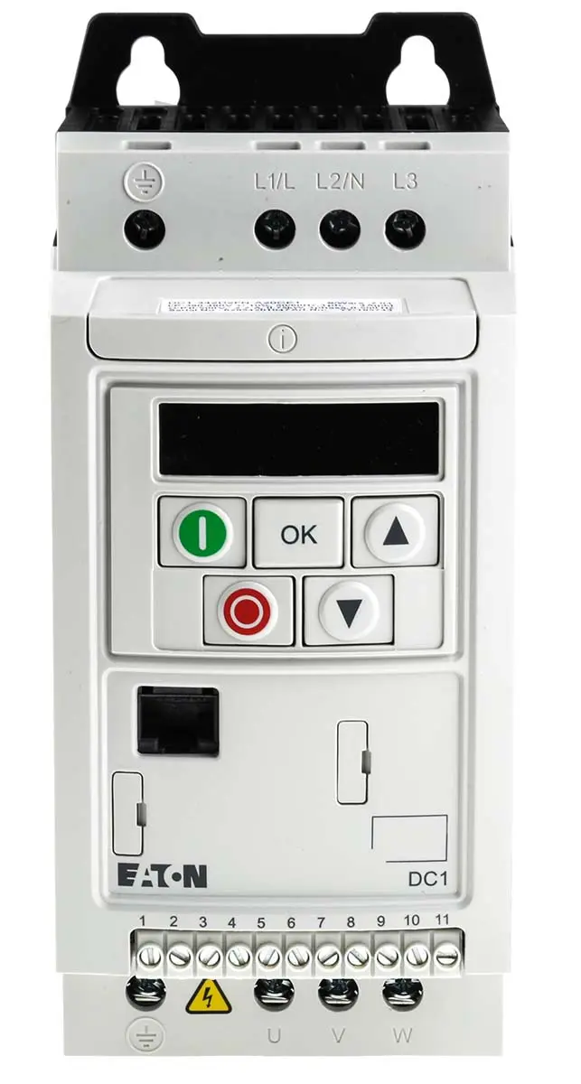 Produktfoto 1 von Eaton DC1 3-Phasen Frequenzumrichter 0.75 kW 480 V 3.3 A 16kHz