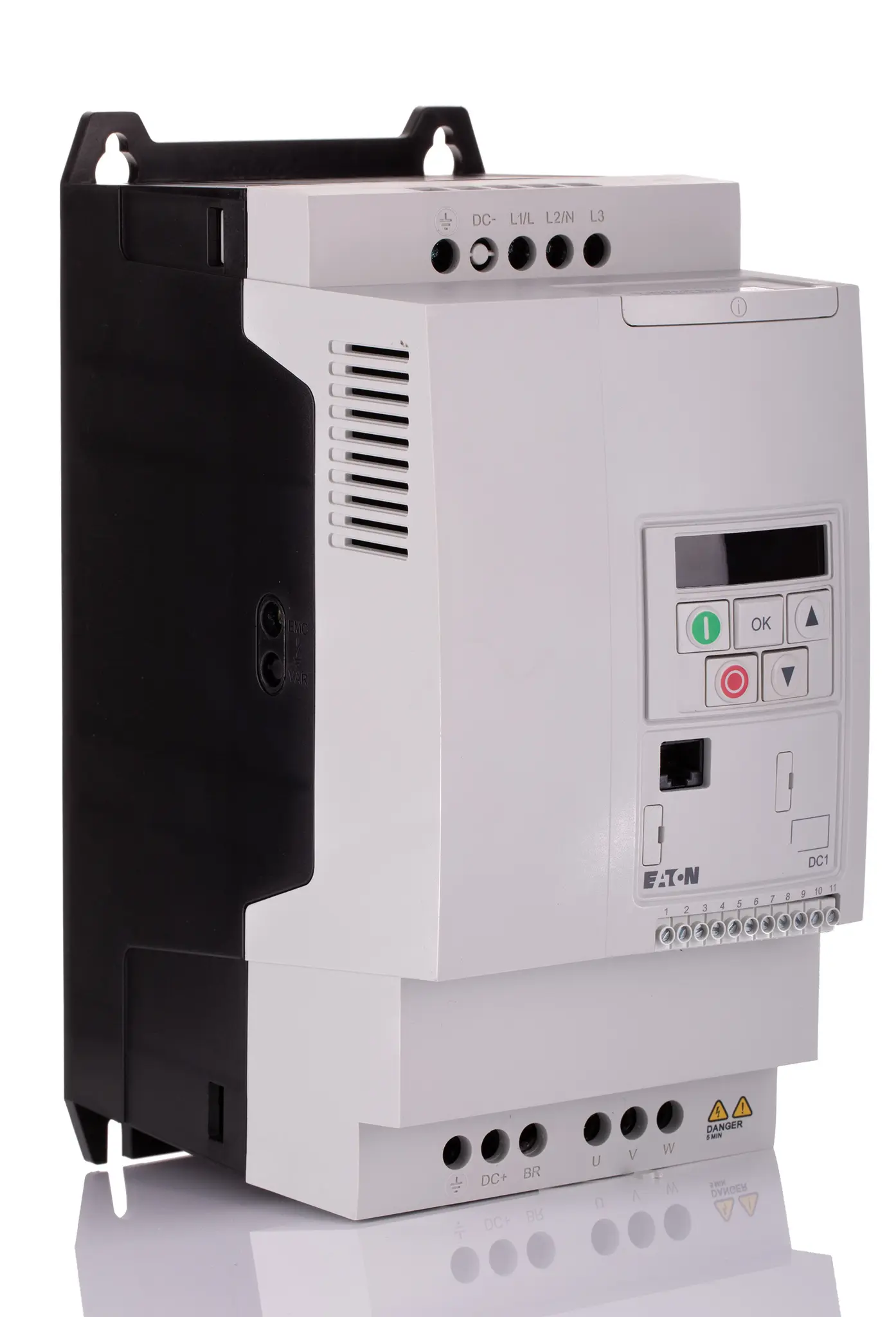 Produktfoto 1 von Eaton DC1 3-Phasen Frequenzumrichter 5.5 kW 480 V 14 A 50Hz