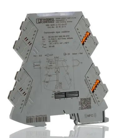 Produktfoto 1 von Phoenix Contact Serie MINI MCR Signalwandler 30V dc, 9.6 V dc, Thermoelement -250 → 2500 °C EIN / Strom/Spannung 10 →