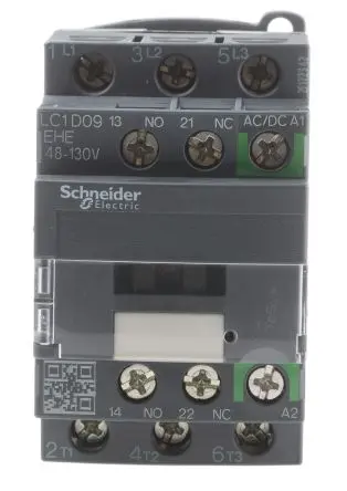 Produktfoto 1 von Schneider Electric LC1D Schütz 110V ac/dc-Spule, 3-polig, 690V ac / 9 A 130V 4 kW 3 Schließer Motorsteuerung,