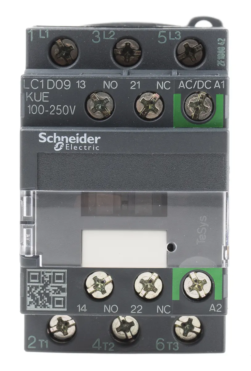 Produktfoto 1 von Schneider Electric LC1D Schütz 230 V ac-Spule, 3-polig, 690V ac / 9 A 250 V 4 kW 3 Schließer Motorsteuerung