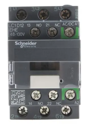 Produktfoto 1 von Schneider Electric LC1D Schütz 110V ac/dc-Spule, 3-polig, 690V ac / 12 A 130V 5.5 kW 3 Schließer Motorsteuerung,