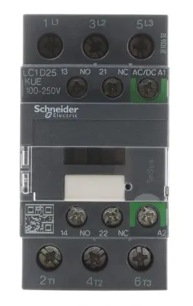 Produktfoto 1 von Schneider Electric TeSys D TeSyS D Leistungsschütz 230 V ac-Spule, 3 -polig , 690 V ac / 25 A 11 kW 3 Schließer