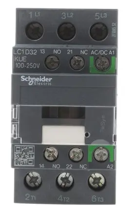 Produktfoto 1 von Schneider Electric LC1D Schütz 230V ac-Spule, 3-polig, 690V ac / 32 A 250V 15 kW 3 Schließer Motorsteuerung,