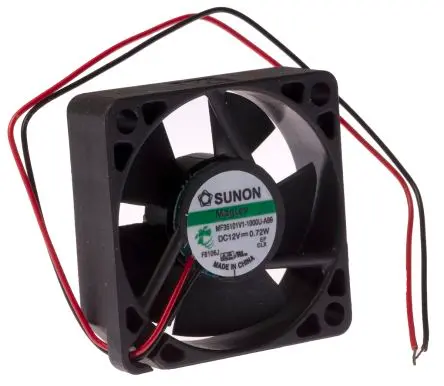 Produktfoto 1 von Sunon M Axiallüfter, Vapo, 12V dc / 720 mW 60 mA, 10000 U/min, 12.2 m³/h 35 mm 35mm 10 mm