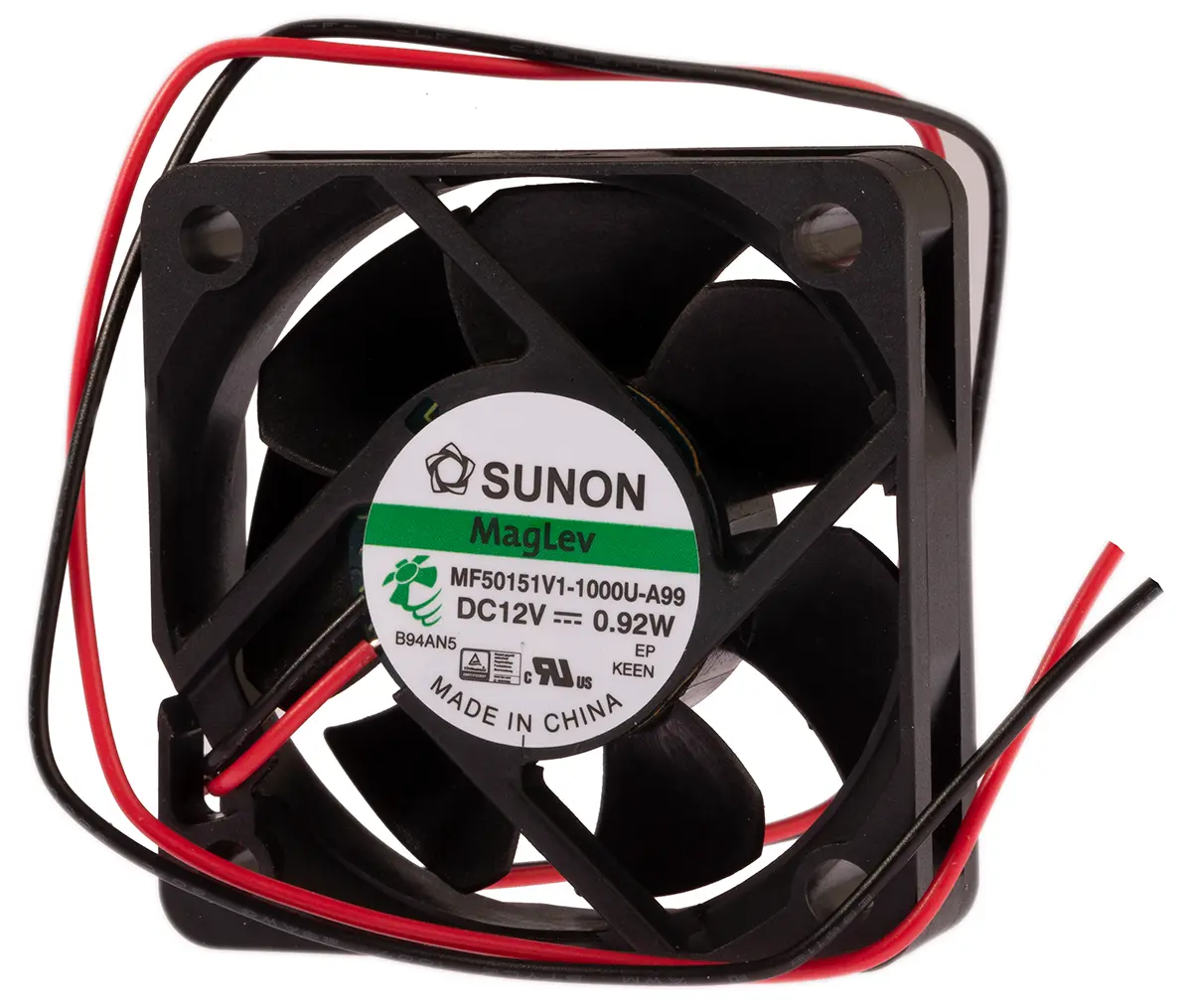 Produktfoto 1 von Sunon M DC-Axiallüfter, 12 V dc / 870mW, 50 x 50 x 15mm, 6100U/min, 28.9m³/h