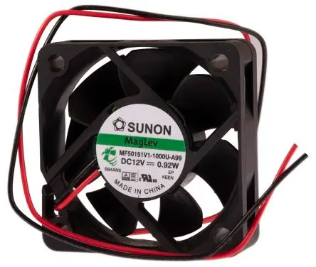 Produktfoto 1 von Sunon M Axiallüfter, Vapo, 12V dc / 870 mW 72 mA, 6100 U/min, 28.9 m³/h IP0 50 mm 50mm 15 mm