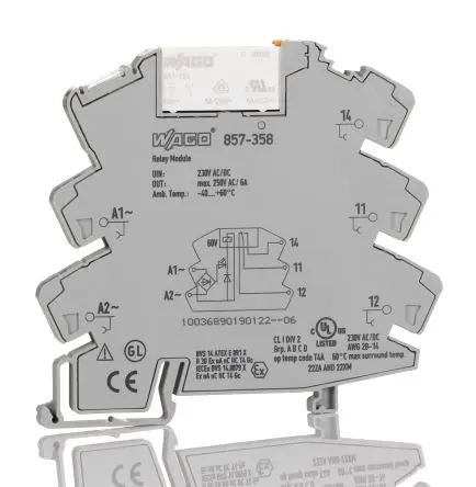 Produktfoto 1 von WAGO Interface Relais 230V ac/dc DIN-Hutschiene 4mA