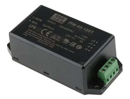 Produktfoto 1 von MEAN WELL IRM Schaltnetzteil 1 12V dc 60 W, Fahrgestell 264V ac