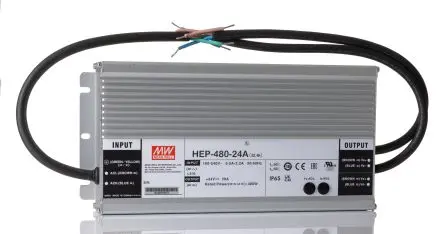 MEAN WELL HEP-480 Schaltnetzteil 1 24V dc 480 W, Fahrgestell 431 V dc, 305V ac