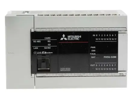 Produktfoto 1 von Mitsubishi MELSEC iQ-F SPS CPU, 16 Eing. Analog Ausg.Typ Analog Eing.Typ