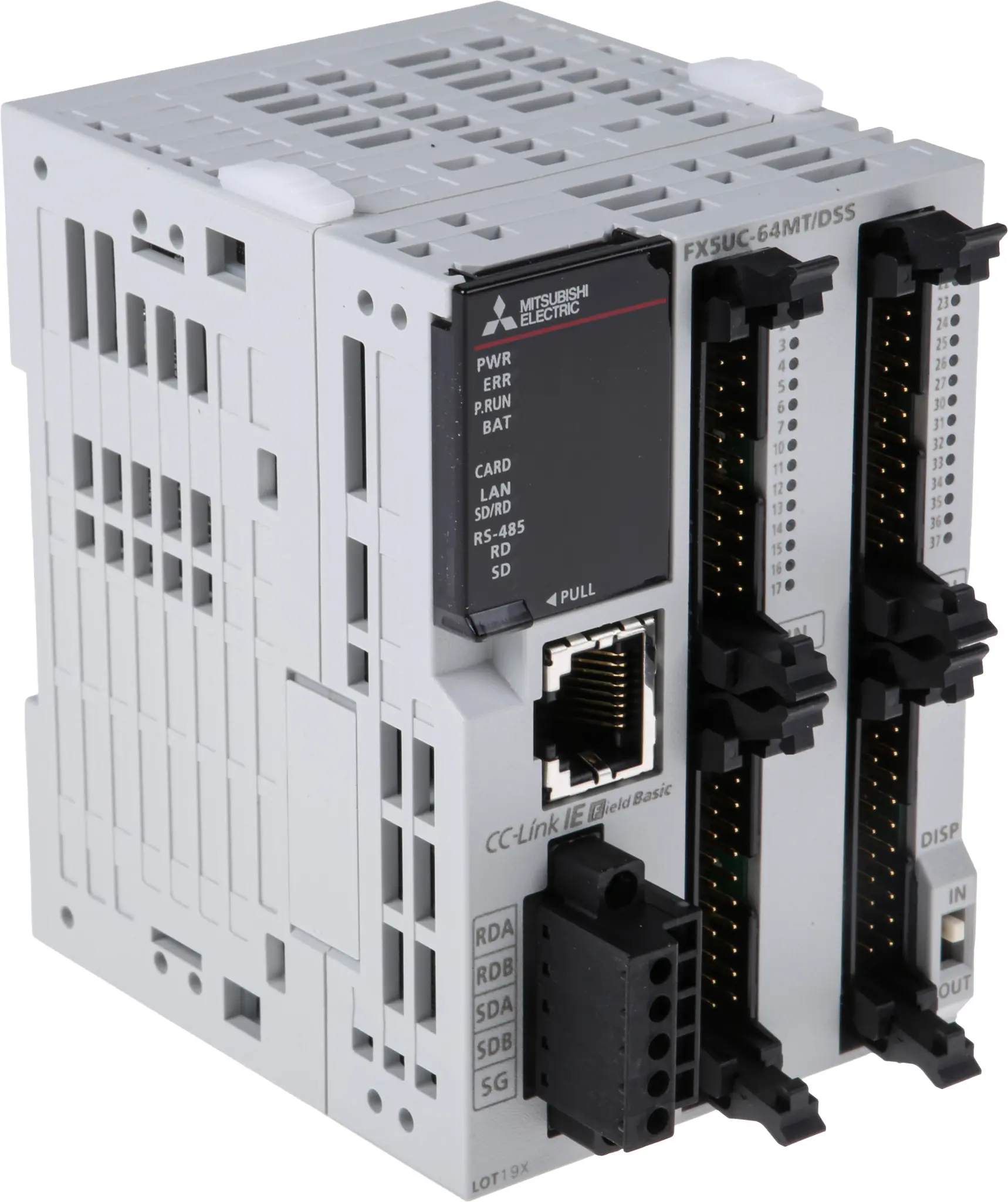 Produktfoto 1 von Mitsubishi MELSEC iQ-F SPS CPU, 32 Eing. Analog Ausg.Typ Analog Eing.Typ für FX5-Erweiterungsadapter,