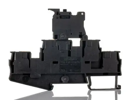 Produktfoto 1 von Phoenix Contact PTTB 4-HESI (5X20) Modularer Sicherungs-Anschlussklemmenblock 2 Schwarz, 500V Einsteck-Anschluss