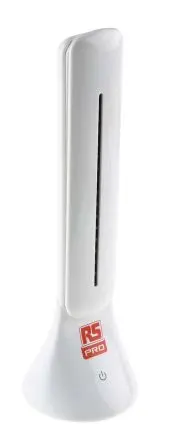 Produktfoto 1 von RS PRO LED Schreibtischlampe Typ C Formteil, Schwanenhals Weiß, 5V dc / 1.8 W Leuchtmittel inkludiert