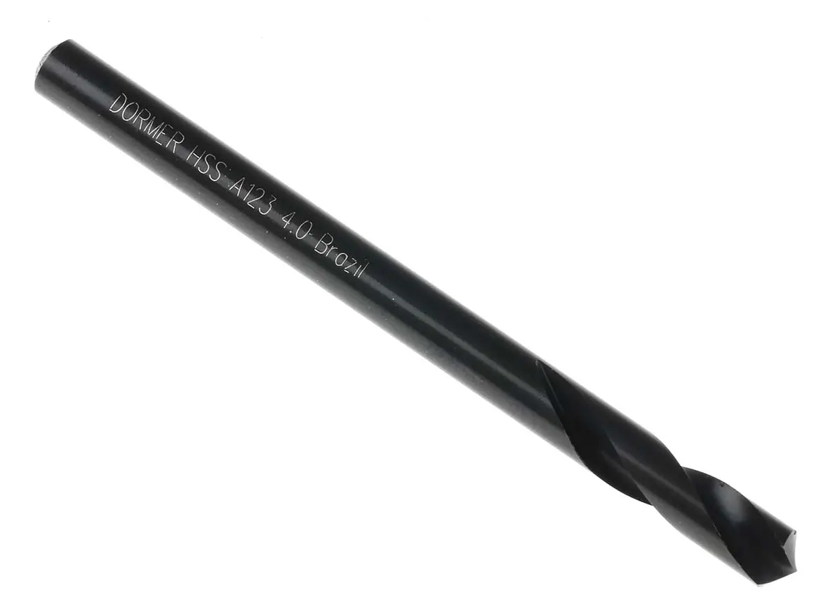 Dormer A123 HSS Spiralbohrer 4mm x 55 mm, Anschliffwinkel 120°, 10 Stück