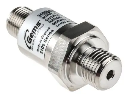 Produktfoto 1 von Gems Sensors 3100 Relativ Drucksensor 0 bar, Analog 100 bar, für Luft, Hydrauliköl, Hydraulikflüssigkeit, Öl