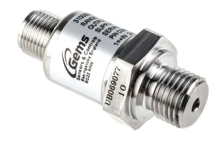 Produktfoto 1 von Gems Sensors 3100 Relativ Drucksensor 0 bar, Analog 10 bar, für Öl, Hydrauliköl, Luft, Hydraulikflüssigkeit, Medium