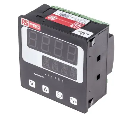 Produktfoto 1 von RS PRO Alpha 10 LED Digitales Multifunktionsmessgerät für AC Strom, Drehzahl, Frequenz, Wechselspannung, Stunde H 92 mm