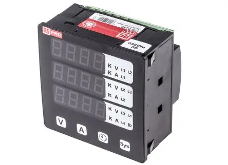 Produktfoto 1 von RS PRO Alpha 10 LED Digitales Multifunktionsmessgerät für Stunde, Drehzahl, Frequenz, AC Strom, Wechselspannung H 92 mm