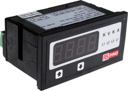 Produktfoto 1 von RS PRO BT14 Digitales Spannungsmessgerät AC LED-Anzeige 4-stellig bis 9999 / ±0.5 + 1 Digit %, 92 mm, 43.5 mm, 68 mm