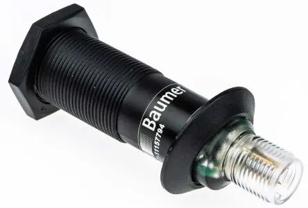 Produktfoto 1 von Baumer OR18 Zylinderförmig Optischer Sensor, Diffus, PnP Ausgang, Mit Gewinde