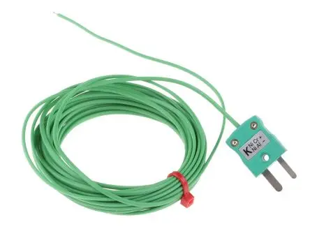Produktfoto 1 von RS PRO Perfluoralkoxyalkan Thermoelement mit offener Messstelle Typ K x 5 m -75 °C → 260 °C