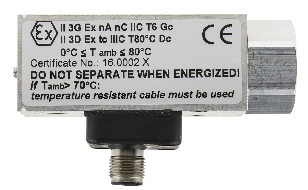 Produktfoto 1 von RS PRO 18D Elektromechanisch Druckschalter, 30 V, 0.2 bar → 2 bar