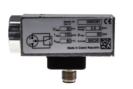Produktfoto 1 von RS PRO 18D Elektromechanisch Druckschalter, 30V, 0.5 bar → 8 bar