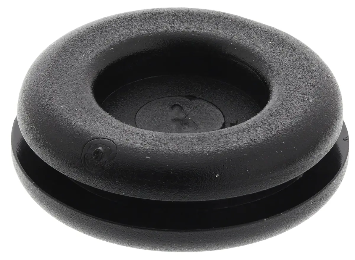 Produktfoto 1 von SES Sterling DG Kabeltülle 2 mm min. 11 mm, Typ Kabeltülle bis Ø 11 mm Loch ø 18 mm Polyvinylchlorid Schwarz -30 °C min.