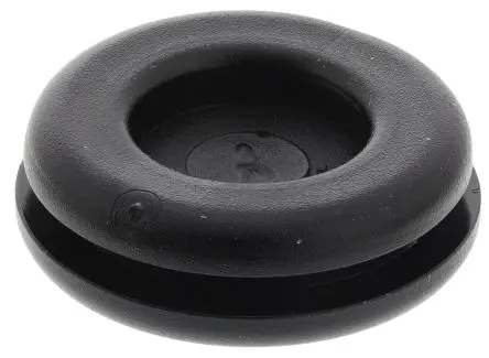 Produktfoto 1 von SES Sterling DG Kabeltülle 2 mm min. 11 mm, Typ Kabeltülle bis Ø 11 mm Loch ø 18 mm Polyvinylchlorid Schwarz -30 °C min.
