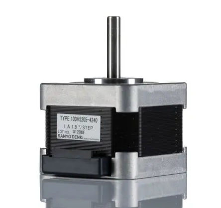 Produktfoto 1 von Sanyo Denki 103H5  Hybrid 1.8° Schrittmotor 24 V / 1 A 0.265Nm 6-adrig, 42 x 42mm Wellen-Ø 5mm