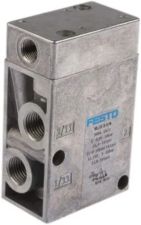 Produktfoto 1 von Festo 3/2 Öffner VL Pneumatisches Magnetventil G, Pneumatisch-betätigt