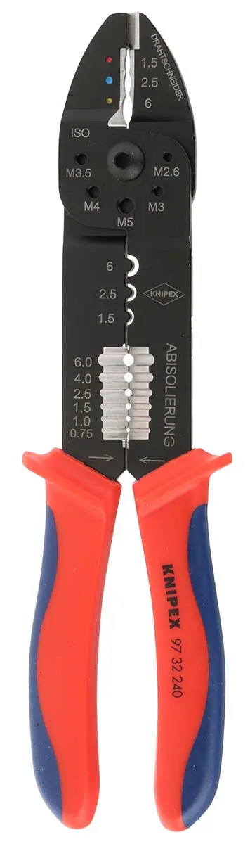 Produktfoto 1 von Knipex 97 32 240 Crimp-Werkzeug Copper für Unisolierte Klemmen, 240 mm