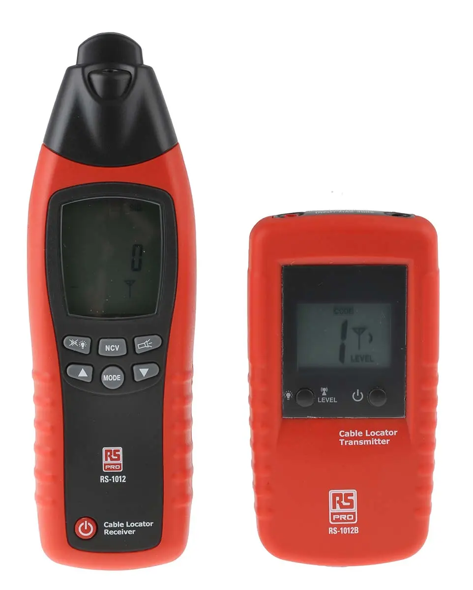 Produktfoto 1 von RS PRO, Leitungssucher Kabelfinder mit LCD-Anzeige, Erfassungstiefe 2m, bis 400 V Batterie / 125 kHz
