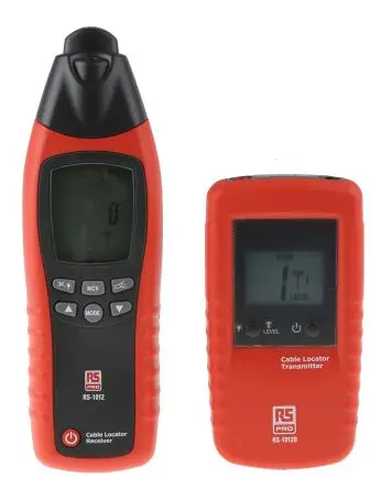 Produktfoto 1 von RS PRO, Leitungssucher Kabelfinder mit LCD-Anzeige, Erfassungstiefe 2m, bis 400 V Batterie / 125 kHz