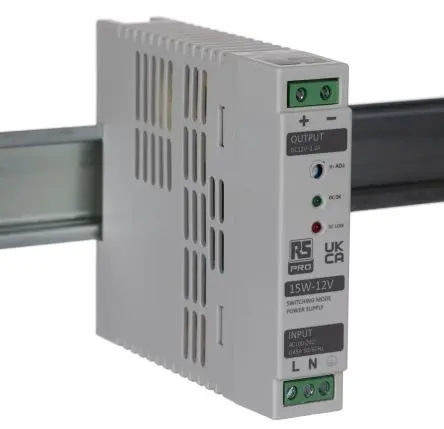 RS PRO DIN-Schienen Netzteil Schaltnetzteil 264V ac AC / 2.2 A 12.3V dc DC 50 W