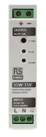 RS PRO DIN-Schienen Netzteil Schaltnetzteil 264V ac AC / 2.2 A 15V dc DC 50 W