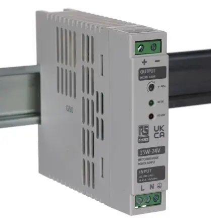 RS PRO DIN-Schienen Netzteil Geschalteter Modus 264V ac / 650 mA 24.5V dc Gleichstrommotor 300 W