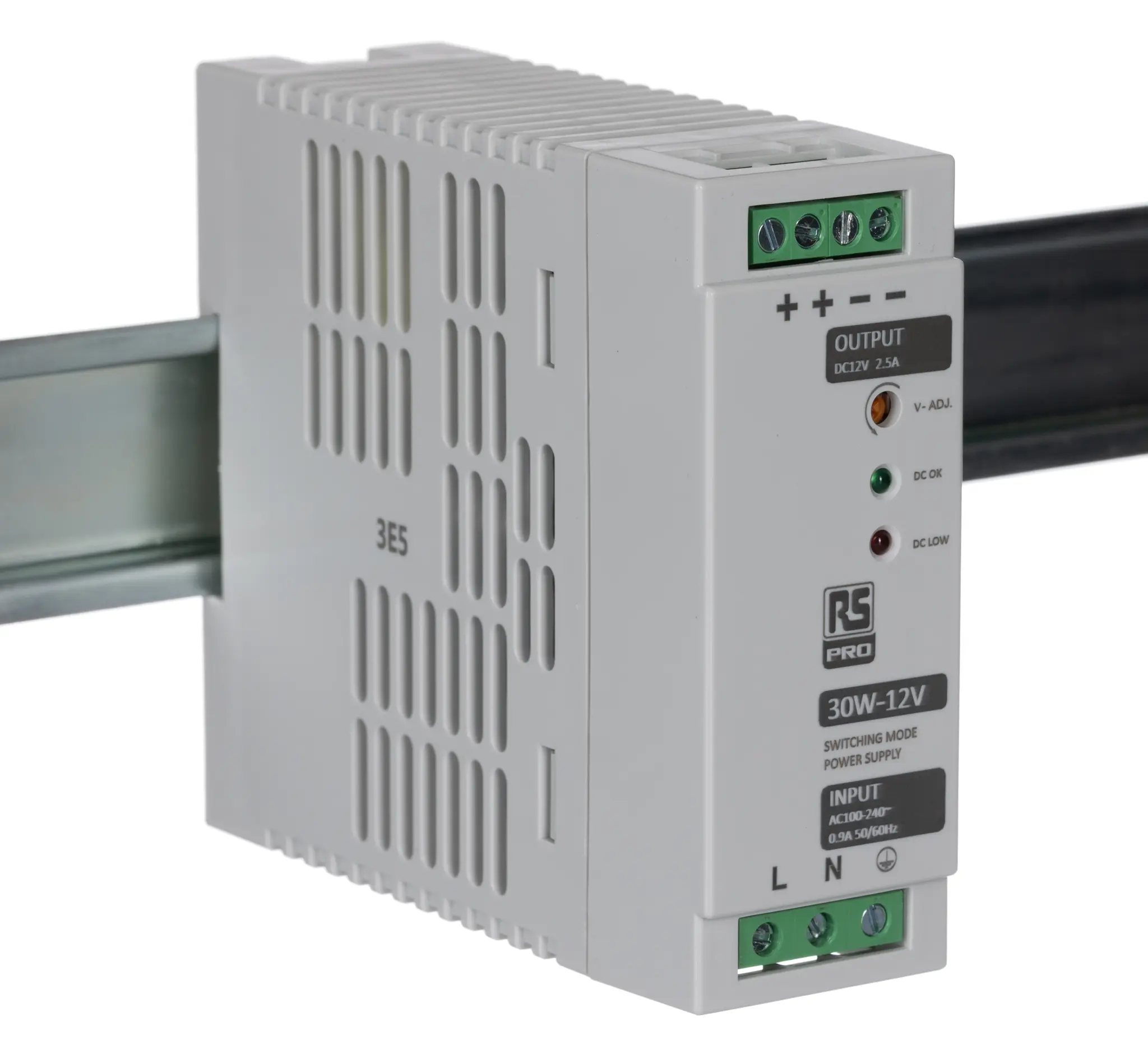 Produktfoto 1 von RS PRO DIN-Schienen Netzteil Getaktet 12V dc / 2.5A 30W 230V ac