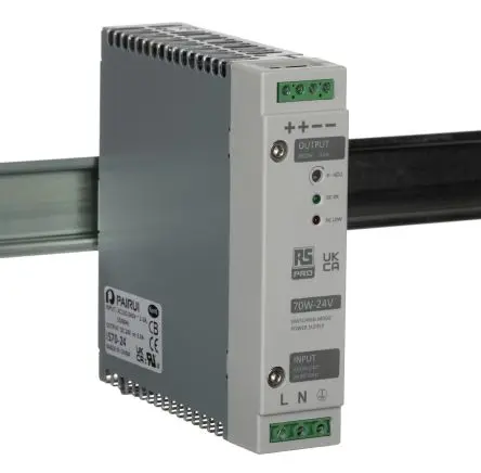 Produktfoto 1 von RS PRO DIN-Schienen Netzteil Schaltnetzteil 264V ac AC / 3 A 28V dc DC 70 W