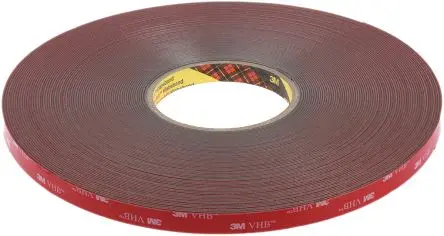 Produktfoto 1 von 3M GPH-110GF VHB Acrylschaum Schaumstoff Klebeband doppelseitig, Grau, Stärke 1.1 mm, 12.0mm x 33 m, 37N/cm