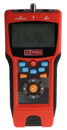 RS PRO Netzwerktester, Kabelprüfgerät, Koaxial, Cat6a, STP, UTP, LAN, Cat5e, Kat. 6