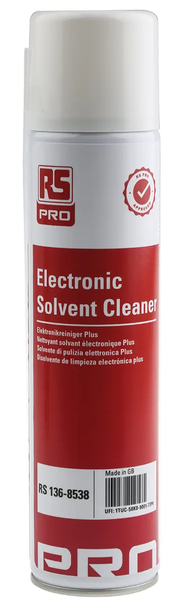 Produktfoto 1 von RS PRO, Typ Reiniger Elektrischer Reiniger für Elektronik, Zerstäuber, 400 ml