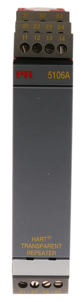 Produktfoto 1 von PR Electronics Serie 5106A Transparenter Speisetrenner 21.6 to 253 V ac, 19.2 to 300 V dc, Strom 4 to 20 mA EIN / Strom