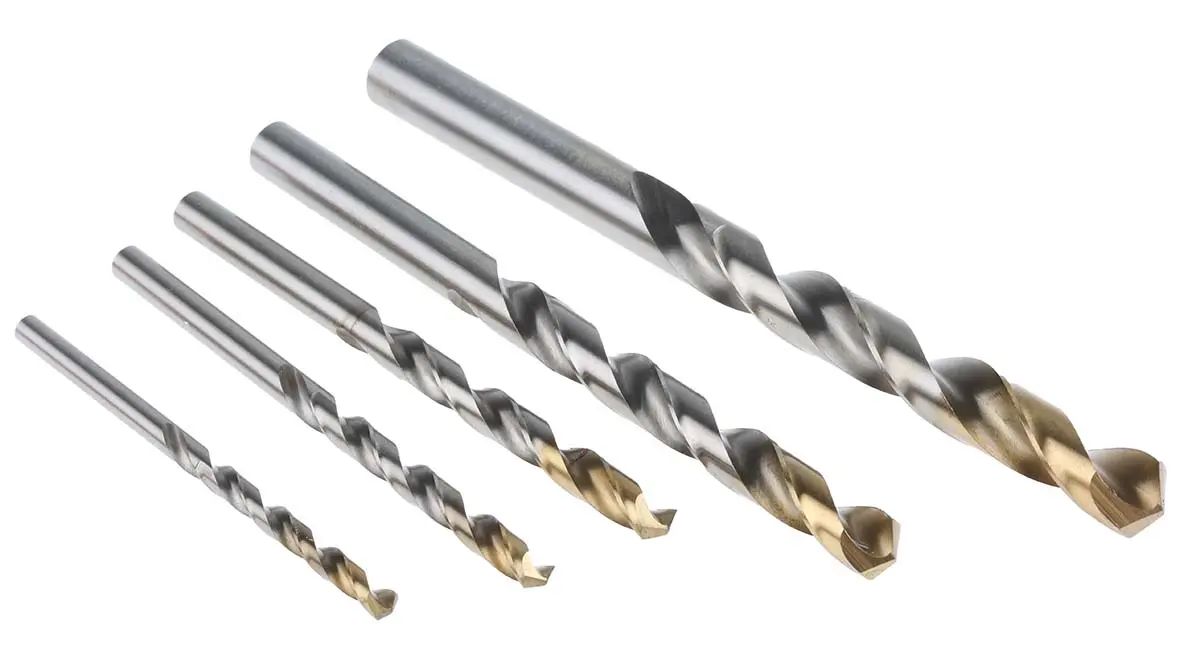 Produktfoto 1 von Dormer HSS Spiralbohrer Satz 4mm → 10mm, 5-teilig für  für verschiedene Materialien