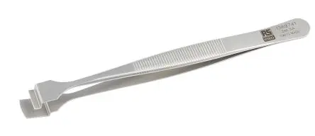 Produktfoto 1 von RS PRO Edelstahl Pinzette, 125mm, Spitze Wafer Antimagnetisch 1-teilig