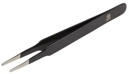 Produktfoto 1 von RS PRO Edelstahl Pinzette, 120mm Antimagnetisch 1-teilig ESD-Sicherheit