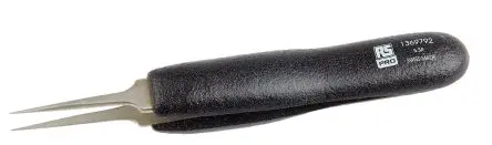 Produktfoto 1 von RS PRO Edelstahl Pinzette, 115mm, Spitze Extra Fein Antimagnetisch 1-teilig ESD-Sicherheit