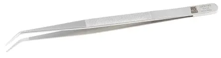 Produktfoto 1 von RS PRO Edelstahl Pinzette, 150mm, Spitze Geriffelt Antimagnetisch 1-teilig